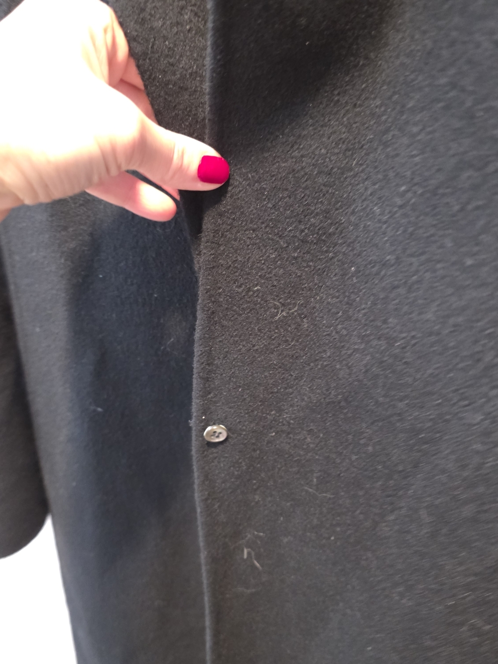 Paco Rabanne Black Women Wool-Blend Belted Coat - Picture 11 of 14